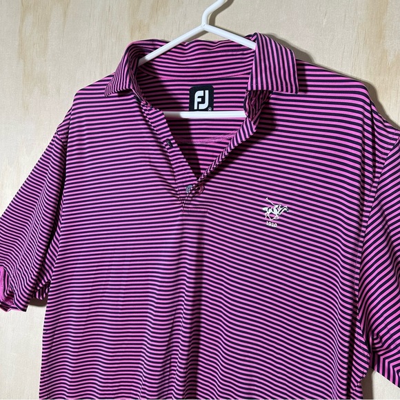 Foot Joy Golf Polo Men's Performance Stretch Polo Shirt Medium Golf - Picture 2 of 10